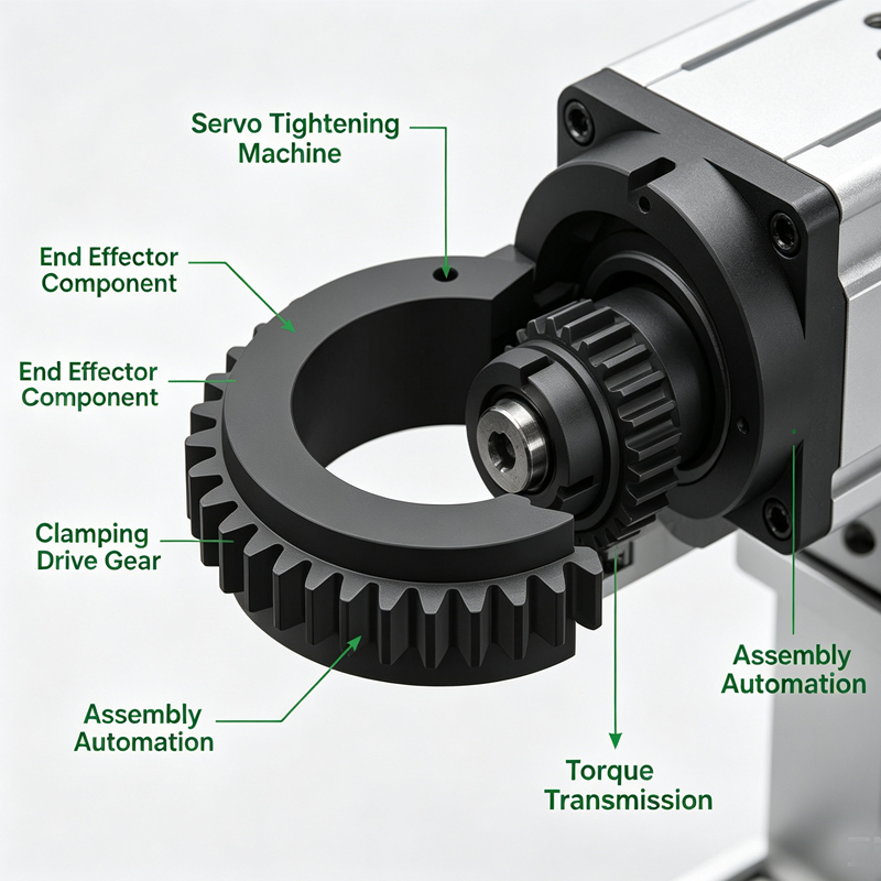 5 Axis CNC Machining Parts C-Type Split Open Gear High Precision For Automated Tightening Equipment