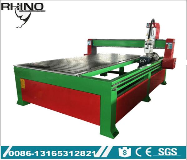 Rotary Attachment 1530 CNC Router Machine 4 Axis With 4.5KW Air Cooling Spindle