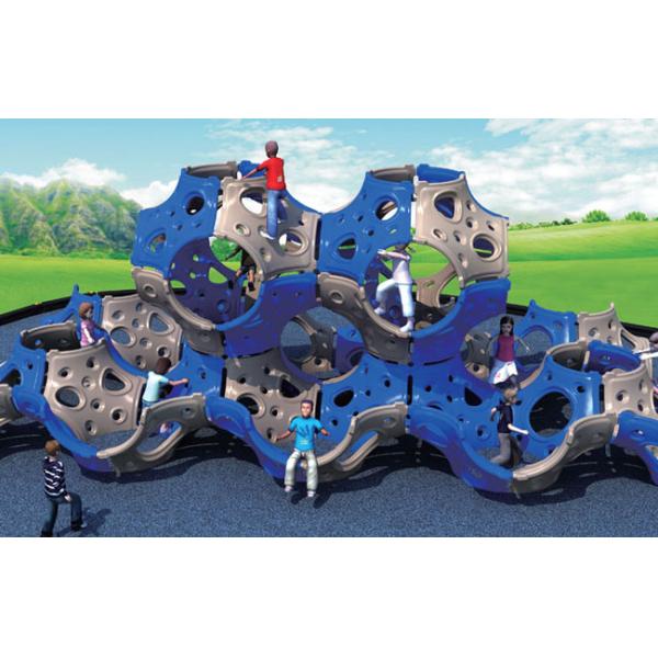 Outdoor LLDPE Plastic Kids Climbing Equipment For Leisure Garden Park Use
