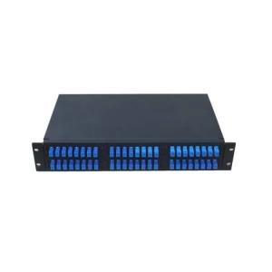 Rack Mount Fiber Optic Patch Panel 48 Core Fiber Optic Termination Box With SC
