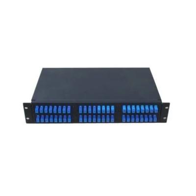 Rack Mount Fiber Optic Patch Panel 48 Core Fiber Optic Termination Box With SC Simplex