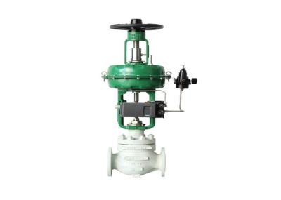 Válvula de controle do diafragma de atuador com a válvula pneumática da flange de 3 maneiras do Positioner