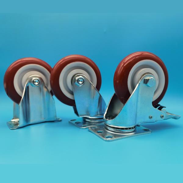 Chemical Resistance Medium Duty Casters Pp Polypropylene Wheels Castors Singel Wheels 2.5lockable rigid Swivel Laboratory Equipment
