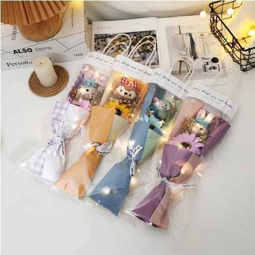 Stella Lou Soap Flower Baby's Breath Doll Bouquet Decoration Ornaments Must-Have for Mother's Day and Graduation Season