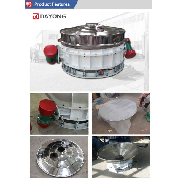 380V 220V Circular Vibrating Screen Separator Straight Discharge Screen