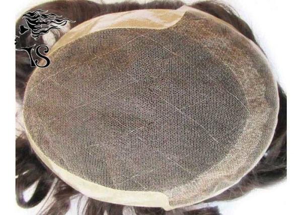 100% Indian Human Hair Non Surgical Hair Replacement With French Lace Front