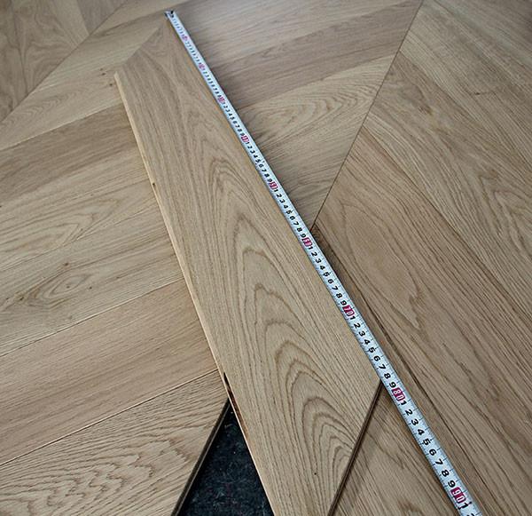 Select 45 degree ABC grade Chevron French Oak Multi-layers Engineered Wood Flooring, 780x125x14MM Brushed UV lac