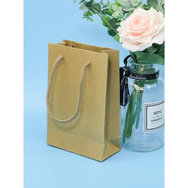 Первоначальные цвета бумажные мешки экологически дружелюбные с ручками ремня хлопка