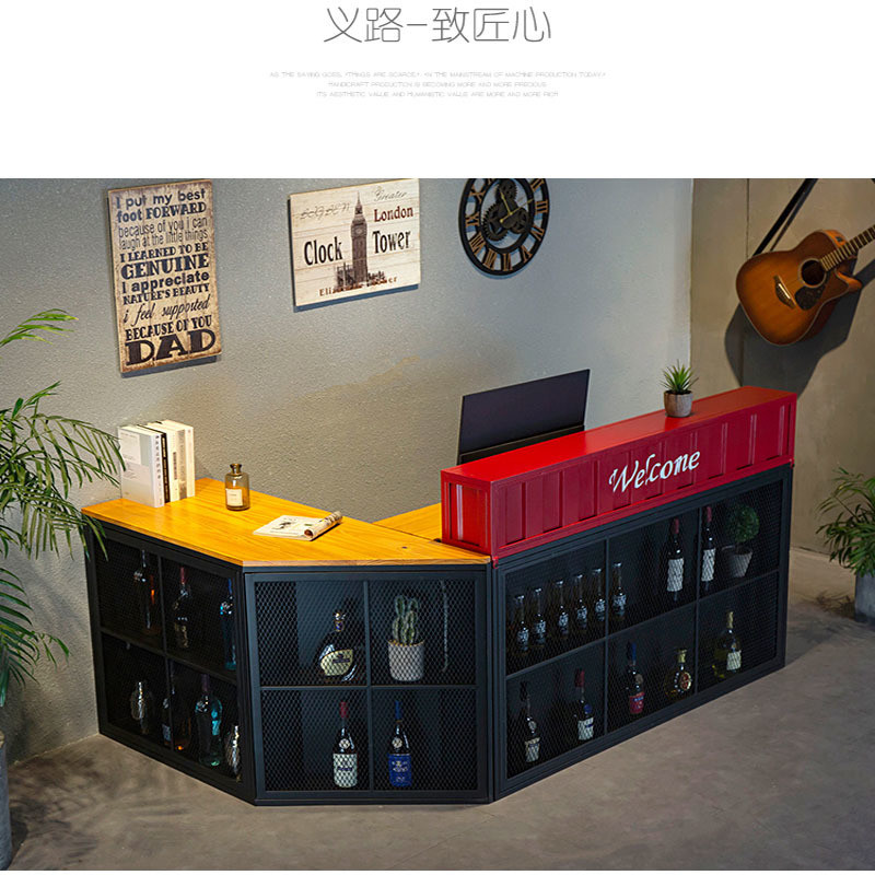 Retail Boutique Shop Cashier Counter with Modern Design Style and Mobile Function