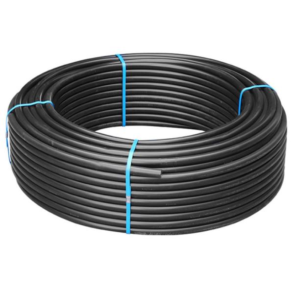Tubulação do Hdpe da tubulação 50mm do polietileno do preto de Dn20mm-160mm para a fonte de água