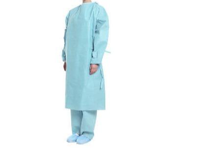 Lightweight Chemical Protective Coveralls Knitted Cuffs Blue Color Waistband
