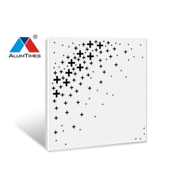 Sound Absorbing Clip In Perforated Aluminum Ceiling Panel 1.0mm Thickness