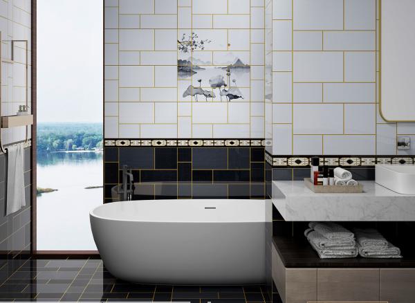 30x60cm Wear-Resistant Glazed Ceramic Wall Tile for Hotels