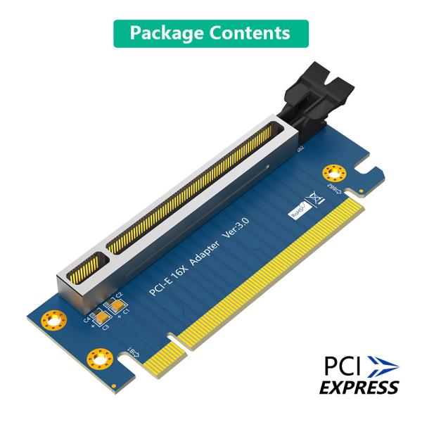 Pci-E 16x Riser Card PCI Express 3.0 16X Расширительный кабель 90 градусов Высокоскоростная Riser Card