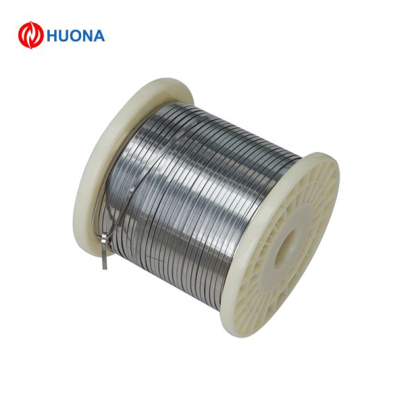 1J50 Soft Magnetic Alloy Flat Wire / FeNi50 Permalloy Flat Strip High Magnetic Permeability Low Coercivity Precision Flat Wire Magnetic Material for Transformer Core Magnetic Shielding Relay Sensor