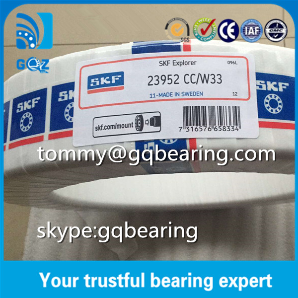 Стальная клетка Масляная канавка Сферическое роликовое подшипник Саморазвертывающиеся роликовые подшипники SKF 23952 CC / W33
