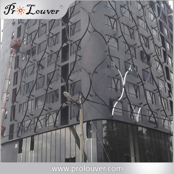 Hotel Lobby Decorative Partition Design, Aluminum Wall Box Louver
