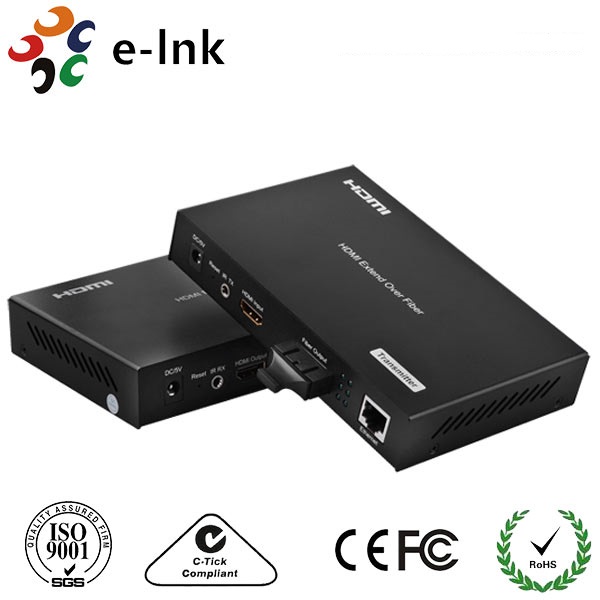 1 канал HDMI над наполнителем оптического волокна 8 ватт с 1 локальной сетью канала 10/100M