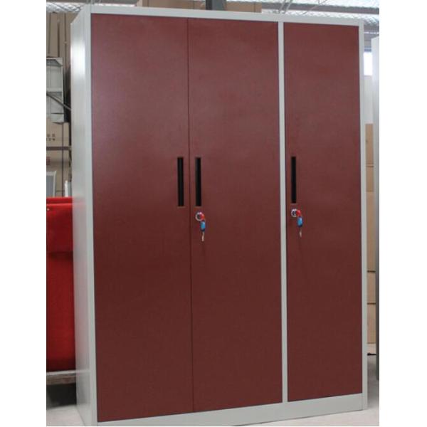 KD Electrostatic Powder Coating 0.23 CBM Metal Wardrobe Cabinet