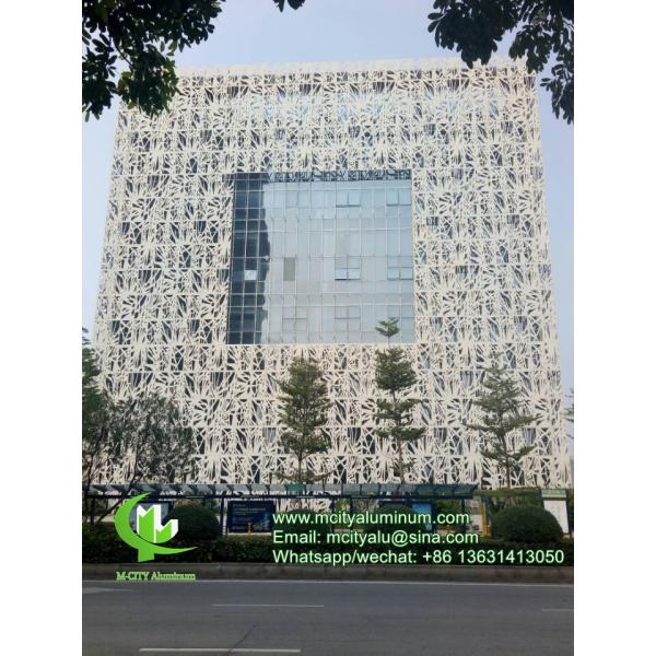 Akzo Nobel Перфорированный 3 мм Металлический алюминий 3D фасад с узором фасадная облицовка