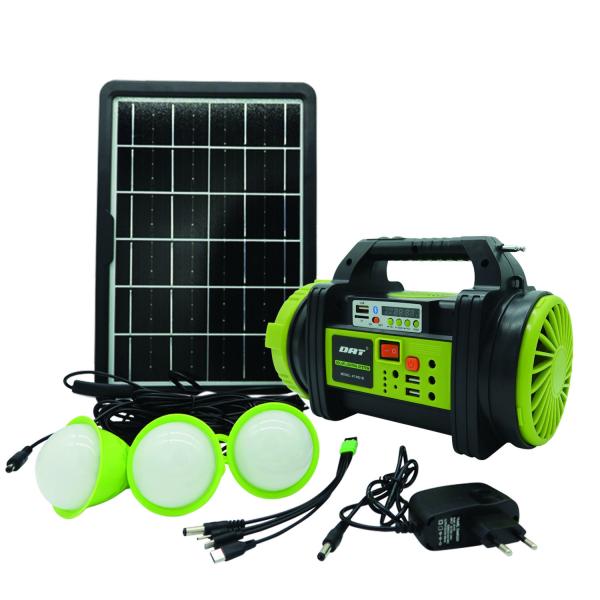 Lead Acid Battery 9v3W Solar Energy System Polycrystalline Silicon