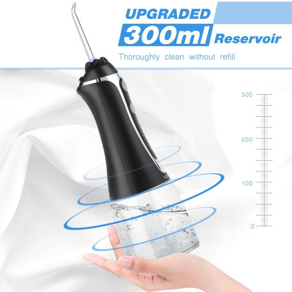 Oral Care Rechargeable Water Flosser 300 Ml Tank Dental Spa Oral Irrigator