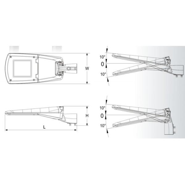 Профессиональные светильники 60 в улицы СИД привели коммерчески светильники