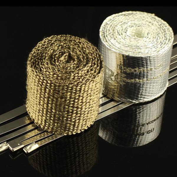 Silica Basalt Fabric Fiberglass Titanium Lava Thermal Insulation Wrap Tape Fire Shield
