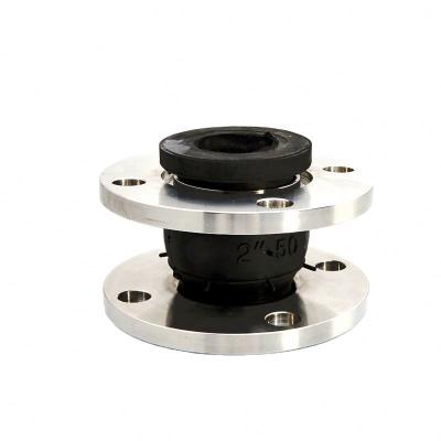 Conexão de flange de aço inoxidável Junção de expansão de borracha flexível com revestimento de prata