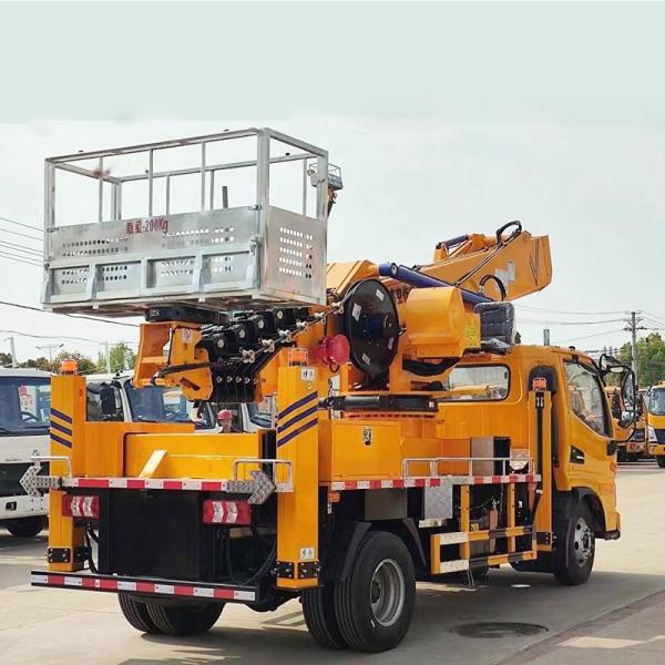 JMC 4*2 Single Row  Boom  Telescopic Arm  High-altitude Operation Platform  Truck   Lifting Machinery   Bucket  Truck