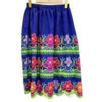 Robe imprimée brodée par mode hawaïenne faite sur commande de style de jupe de femmes