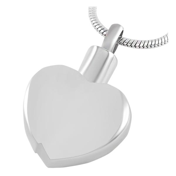 Heart Crystal Pendant Necklace Cremation Jewelry for Women Keepsake Ashes Locket Pet Urn Gift