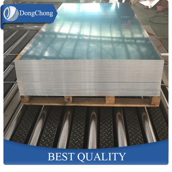 Bright 3104 Aluminium Alloy Plate Film On One Side Machinery Parts Use