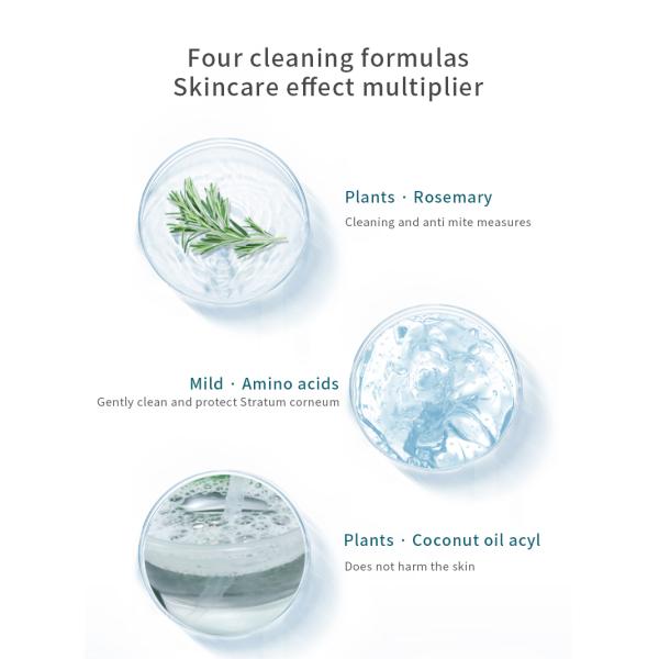 Marque privée Vegan Amino Acid Cleansing Mousse éliminer le maquillage hydratant lavage du visage Rose mousseuse nettoyant le visage