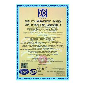 Shenzhen Bett Electronic Co., Ltd. Certifications