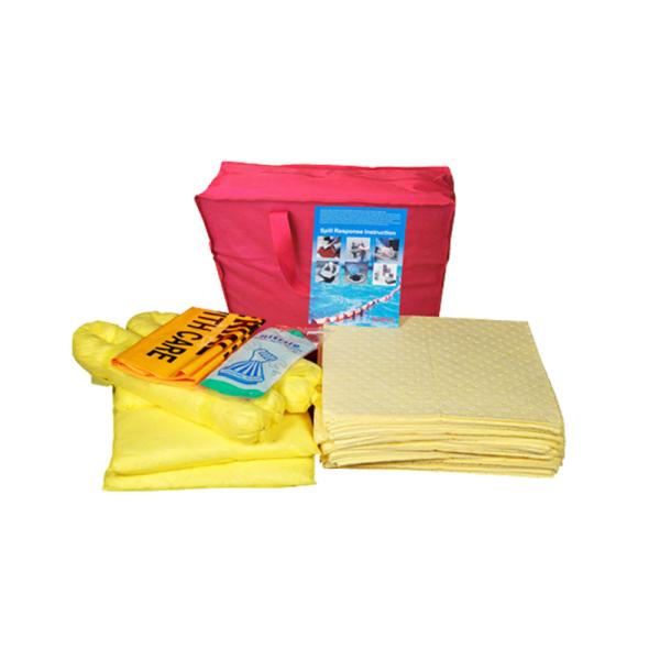Wheeled Bins Hazchem Spill Kits 120 Litre Capacity For Emergency Leakage Handling