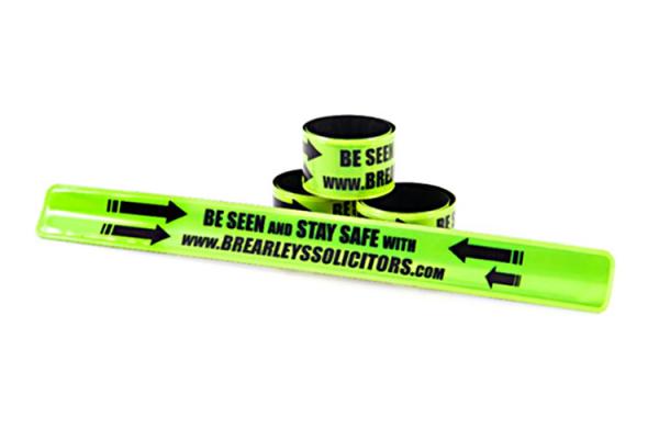 Magic Applauded Reflective Slap Bands Eco Friendly High Safety At Night