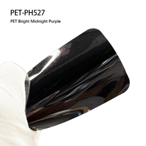 PET-PH527 PET Bright Midnight Purple Car Body Sticker Anti Scratch Vinyl Wrap Film