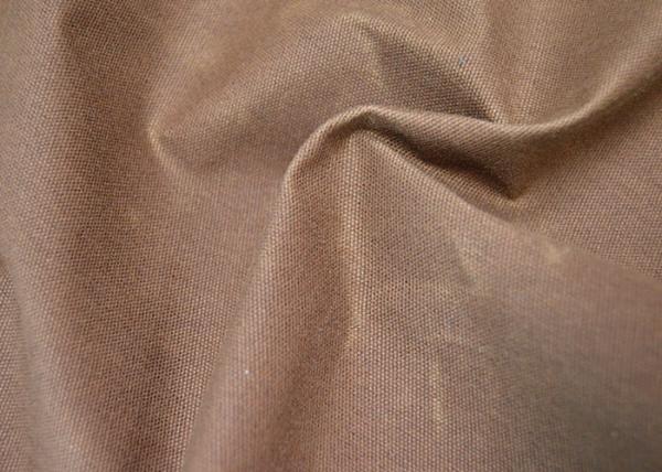 Special Waxed Cotton Canvas / 100 Cotton Fabric With Stiff Handfeel