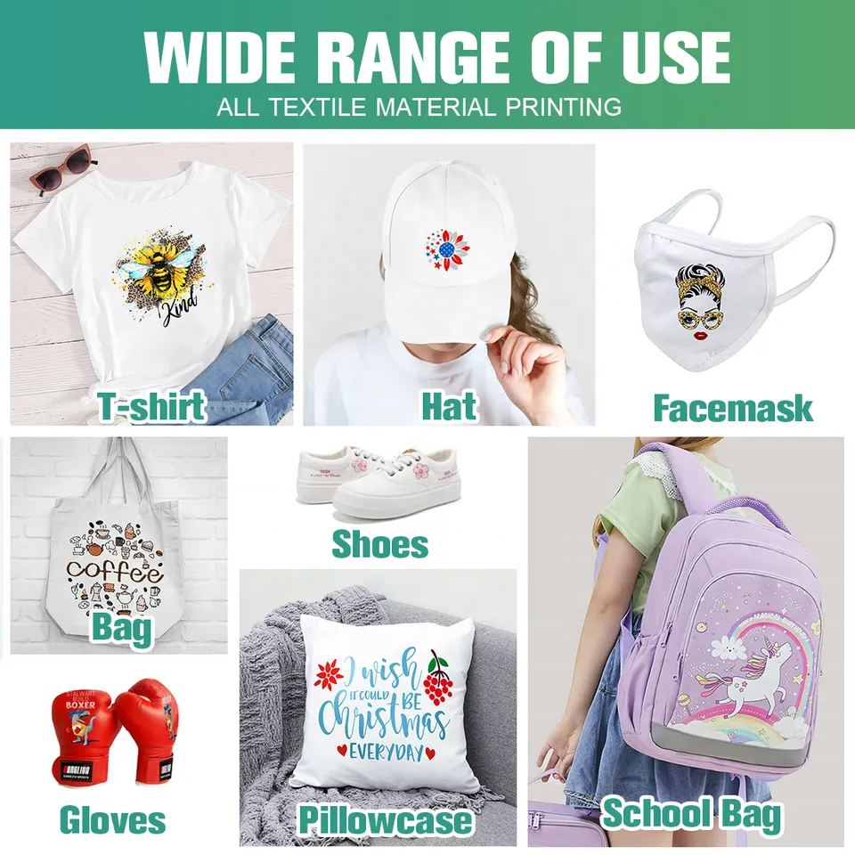 DTF Transfer Film Various Sizes Customized Inkjet Printer DTF Printing Film For Sublimation