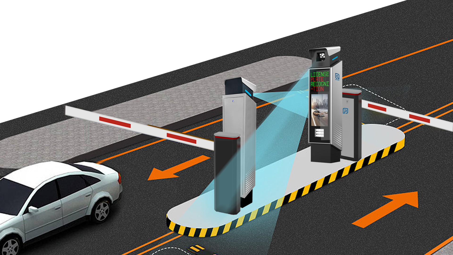 Решение ANPR автоматическое распознавание номерного знака с контролером парковки без билетов