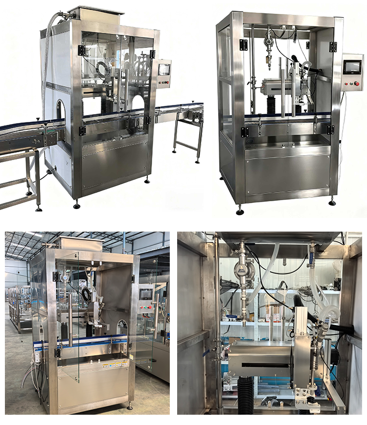 Automatic Liquid Liquor Gin Bacardi Rum Brandy Smirnoff Vodka Tracking Negative Pressure Filling Machine for Liquid Bottling