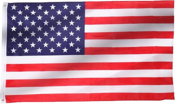 Drapeau national à double face 3x5 ou taille personnalisée pour le vote électoral ou le drapeau flottant