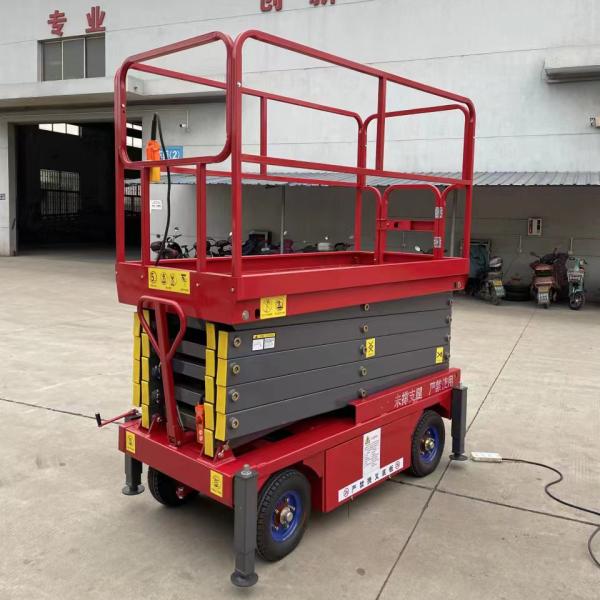 High Capacity 320kg Double Scissor Lift With 12m Reach Reliable And Safe Hydraulic Electric Aerial Platform