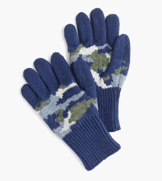 7GG Jersey Boys Winter Gloves , Knitted Hand Gloves With Lining Children Size