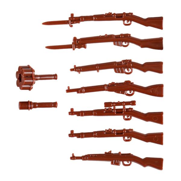WW2 military weapon German British Soviet mini figures accessories Kar98K M24 G43 gun building blocks