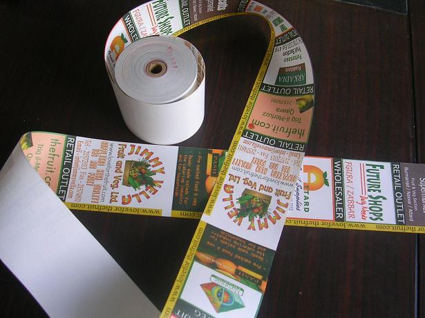 Pre-printed paper rolls OEM with various sizes available