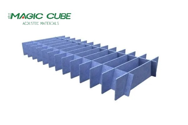 Polyester Fiber Acoustic Panel 600x600mm 15mm Sound Absorbing Wall Board for Government Building Interior Decoration