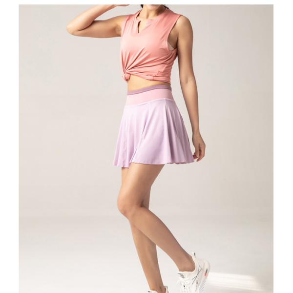 Юбка тенниса сетки Skorts гольфа кармана женщин Breathable с разминкой шортов