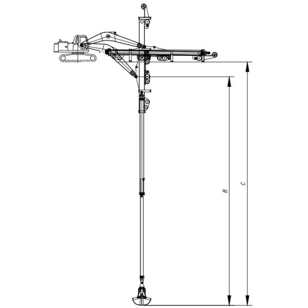 CE Certified Telescopic Excavator Boom Arm for 1-50T Excavators